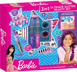 Kosmeetikakomplekt tüdrukutele Barbie Ultimate Glitter Beauty Style, 1 tk hind ja info | Barbie Kosmeetika, parfüümid | kaup24.ee