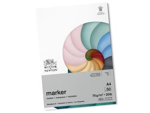 Joonistusplokk W&N Marker A4/75g 50 lehte hind ja info | Vihikud, märkmikud ja paberikaubad | kaup24.ee