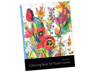 Värviraamat „Colouring Book for Flower Lovers“ (Anu Purre) цена и информация | Книжки - раскраски | kaup24.ee