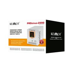 Kemot PROsinus 12V 230V 2200VA/1600W hind ja info | Puhvertoiteallikad (UPS) | kaup24.ee