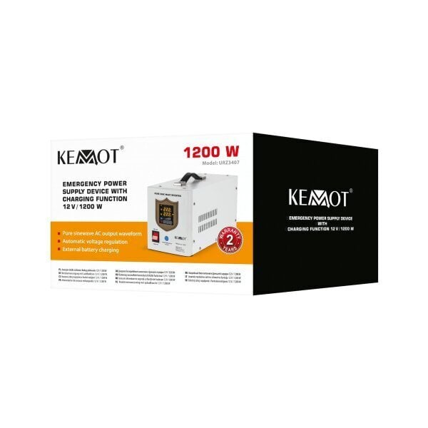 Kemot PROsinus-2000 12V 230V 2000VA 1200W цена и информация | Puhvertoiteallikad (UPS) | kaup24.ee