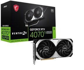 MSI GeForce RTX 4070 Ti Super Ventus 2X OC ( 4070TISUP16GVEN2XOC ) цена и информация | Видеокарты | kaup24.ee