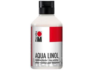 Trükivärv Marabu Aqua Linol 250ml 070 valge hind ja info | Kunstitarbed, voolimise tarvikud | kaup24.ee