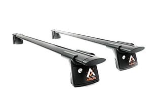 Продольные дуги на крышу Aguri Runner 135см черные, для простых рейлингов цена и информация | Поперечины для багажника | kaup24.ee