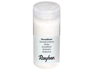 Glitter Rayher 110g 02 white цена и информация | Аппликации, декорации, наклейки | kaup24.ee