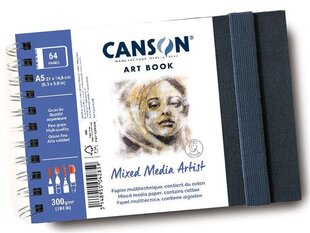 Paberiplokk Art Book Mixed Media Artists 21x14.8cm/300g 28 lehte hind ja info | Vihikud, märkmikud ja paberikaubad | kaup24.ee