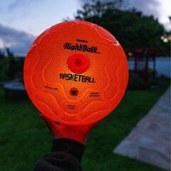 Tangle NightBall Valgustatud oranž korvpall, 25 cm hind ja info | Korvpallid | kaup24.ee