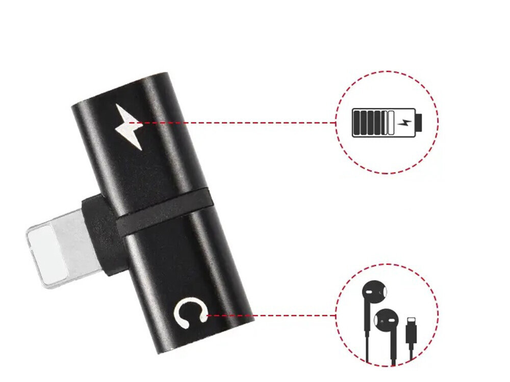 Adapter Lightning ipad iphone 2in1 hind ja info | Mobiiltelefonide lisatarvikud | kaup24.ee