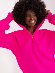 Женский флуоресцентный свитер с высоким воротником розового цвета цена и информация | Женские кофты | kaup24.ee