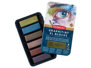 Grafiitpulk Derwent Graphitint, 6tk цена и информация | Принадлежности для рисования, лепки | kaup24.ee