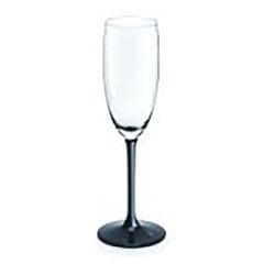 бокал для шампанского 180 мл черная ножка цена и информация | Стаканы, фужеры, кувшины | kaup24.ee