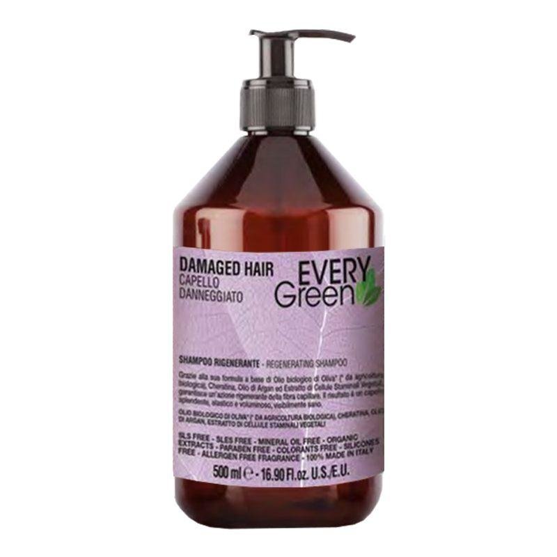 Taastav šampoon kahjustatud juustele Every Green 500 ml цена и информация | Šampoonid | kaup24.ee