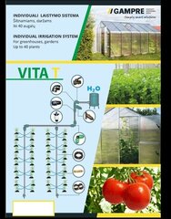 Niisutussüsteemi paak Vita T цена и информация | Теплицы | kaup24.ee