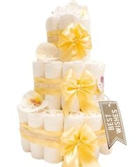 Торт из подгузников Beige от Pampers PremiumCare, размер 2, 50 шт. цена и информация | Для вечеринок и праздников | kaup24.ee