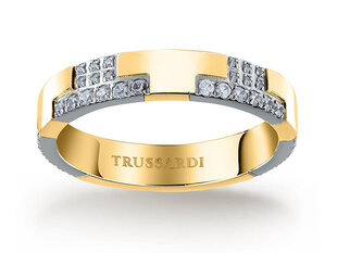 Trussardi Блестящее двухцветное стальное кольцо T-Logo TJAXC39 цена и информация | Кольцо | kaup24.ee