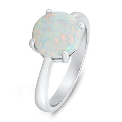 Brilio Silver hõbesõrmus opaaliga RI105W цена и информация | Кольцо | kaup24.ee