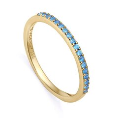 Viceroy kullatud sõrmus siniste tsirkoonidega Trend 9118A014 hind ja info | Sõrmused | kaup24.ee