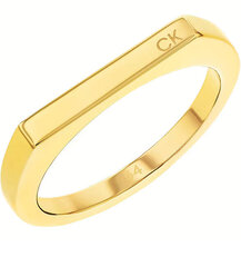 Calvin Klein Вневременное граненое позолоченное кольцо 35000188 цена и информация | Кольцо | kaup24.ee