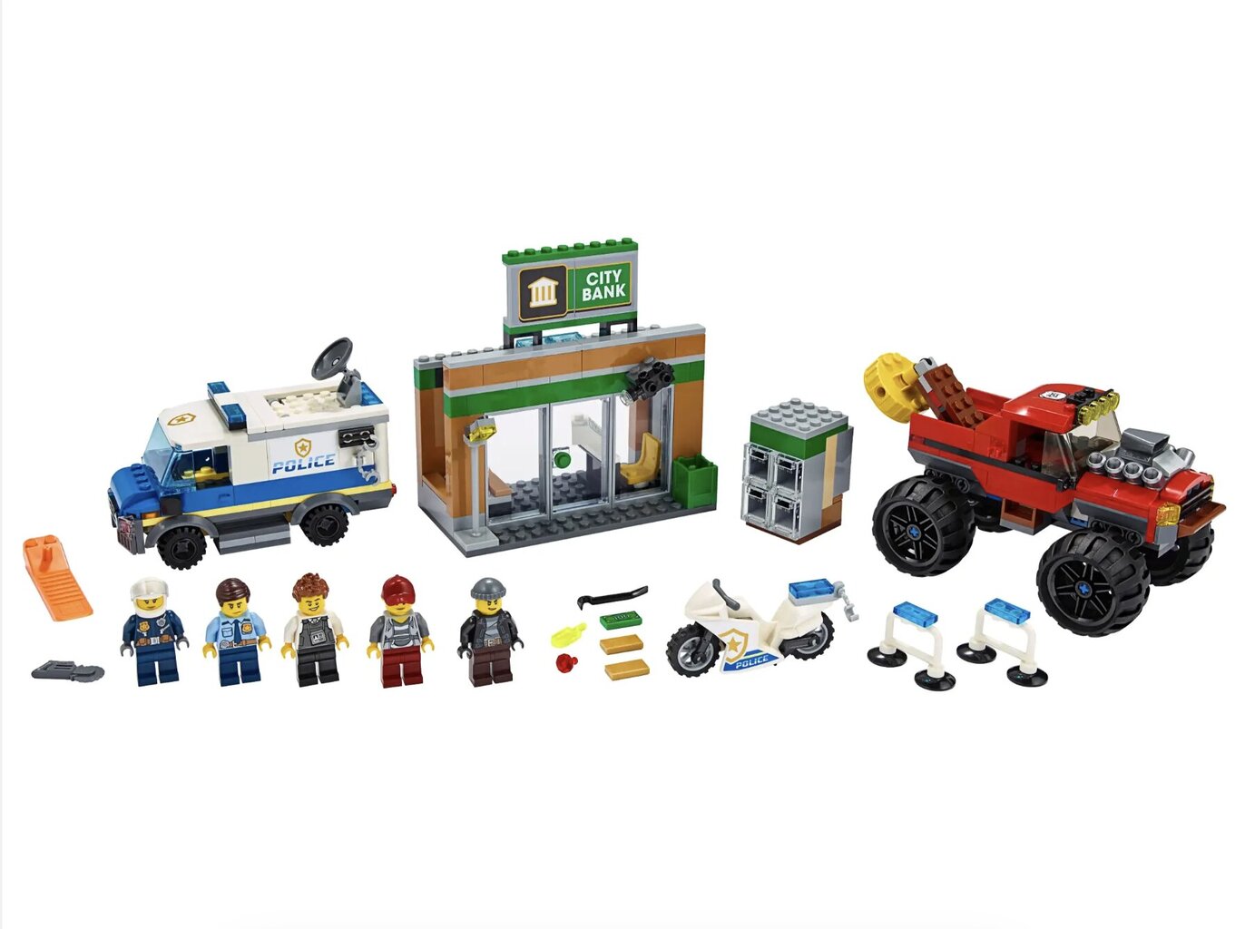 60245 LEGO® City Politseiveoki koletise vargus hind ja info | Klotsid ja konstruktorid | kaup24.ee