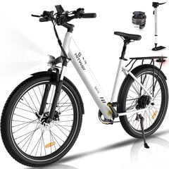 Электровелосипед Hitway BK18, 27,5", белый, 250Вт, 12Ач цена и информация | Электровелосипеды | kaup24.ee