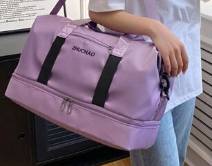 Дорожная сумка, фиолетовая, 46x25x26 см цена и информация | Чемоданы, дорожные сумки | kaup24.ee