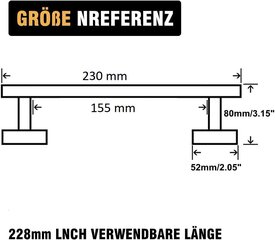 Seinale kinnitatav käterätikuivati ​​23 cm цена и информация | Аксессуары для ванной комнаты | kaup24.ee