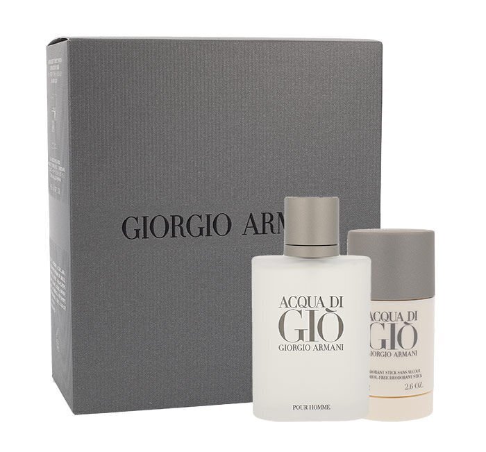 Komplekt Giorgio Armani Acqua Di Gio Pour Homme: EDT meestele, 100 ml + deodorantpulk, 75 ml ​ цена и информация | Meeste parfüümid | kaup24.ee