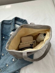 Однотонная сумка, светло-серая цена и информация | Женские сумки | kaup24.ee