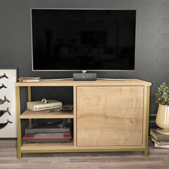 TV alus Asir, 89,6x35,3x50,8 cm, kuldne/beež hind ja info | TV alused | kaup24.ee