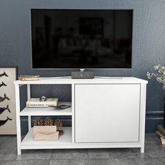 TV alus Asir, 89,6x35,3x50,8 cm, valge hind ja info | TV alused | kaup24.ee