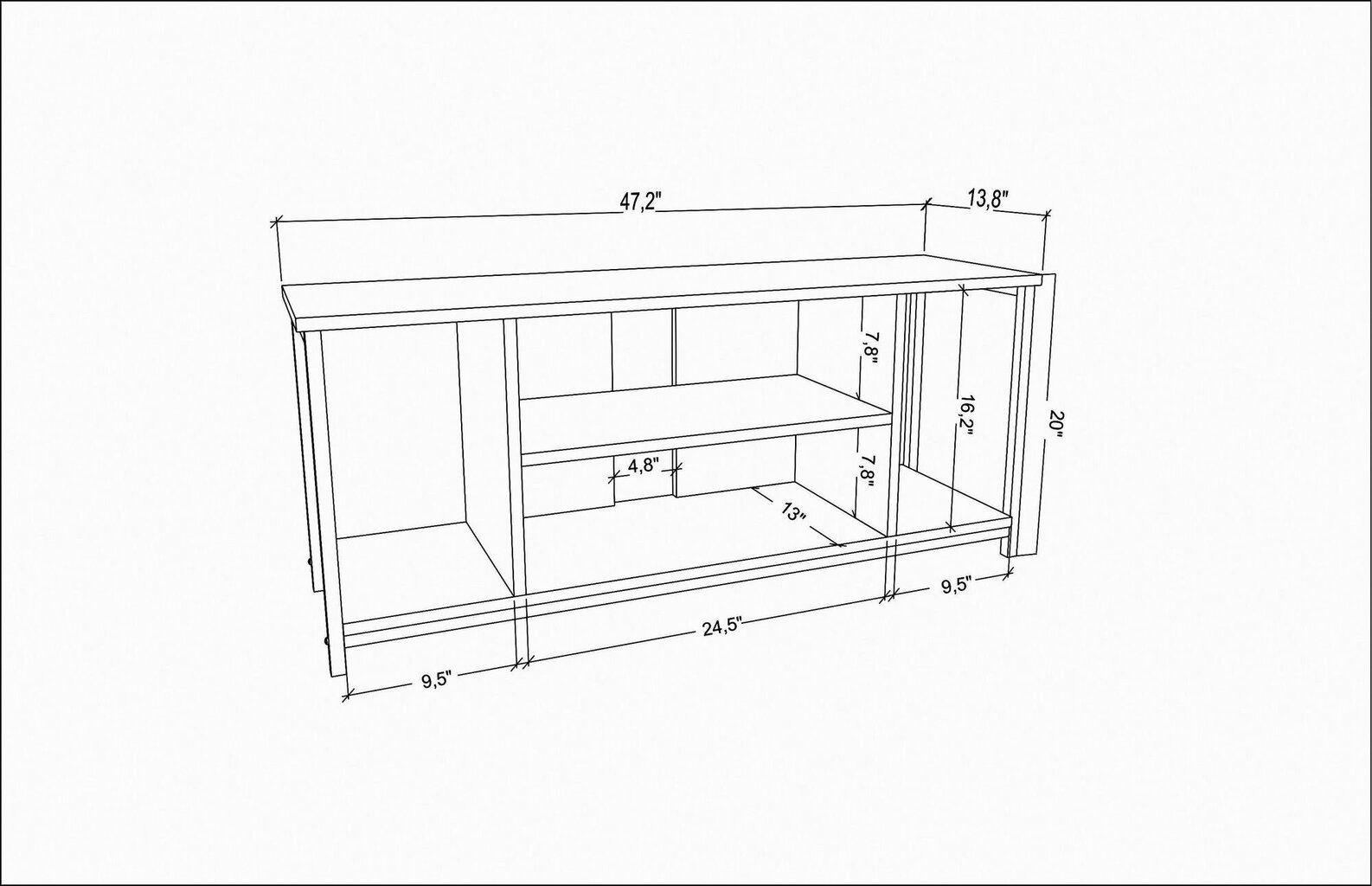 TV alus Asir, 120x35x50,8 cm, hall/kuldne цена и информация | TV alused | kaup24.ee