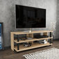 TV alus Asir, 120x44,6x47,4 cm, must/pruun hind ja info | TV alused | kaup24.ee