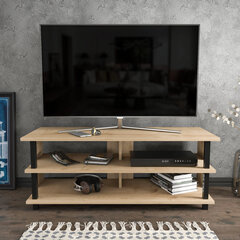 TV alus Asir, 120x44,6x47,4 cm, must/pruun hind ja info | TV alused | kaup24.ee
