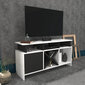 TV alus Asir, 120x29,9x60,6 cm, valge/hall hind ja info | TV alused | kaup24.ee