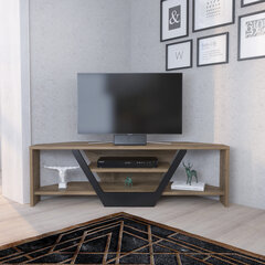 TV alus Asir, 120x35x36,8 cm, pruun/must цена и информация | Тумбы под телевизор | kaup24.ee