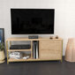 TV alus Asir, 120x35,3x50,8 cm, kuldne/beež hind ja info | TV alused | kaup24.ee