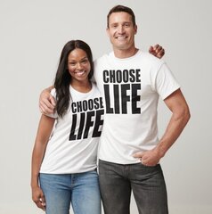 T-särk meestele ja naistele (unisex) "Choose Life" цена и информация | Нательные женские майки | kaup24.ee