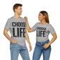 T-särk meestele ja naistele (unisex) "Choose Life", hall цена и информация | Naiste alussärgid | kaup24.ee