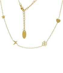 Ожерелье-кулон из золотой стали, регулируемый кулон цена и информация | Украшения на шею | kaup24.ee