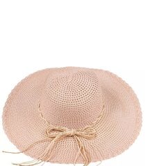 Õlgkübar naistele, roosa hind ja info | Naiste mütsid ja peapaelad | kaup24.ee