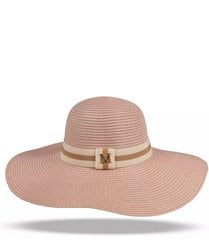 Naiste õlgmüts paelaga, roosa hind ja info | Naiste mütsid ja peapaelad | kaup24.ee