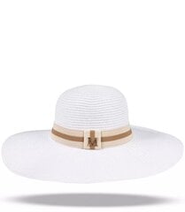 Õlgkübar paelaga naistele, valge hind ja info | Naiste mütsid ja peapaelad | kaup24.ee