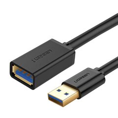 UGREEN Кабель USB 3.0 UGREEN 10368B, штекер, 1м (чёрный) цена и информация | Адаптеры и USB-hub | kaup24.ee