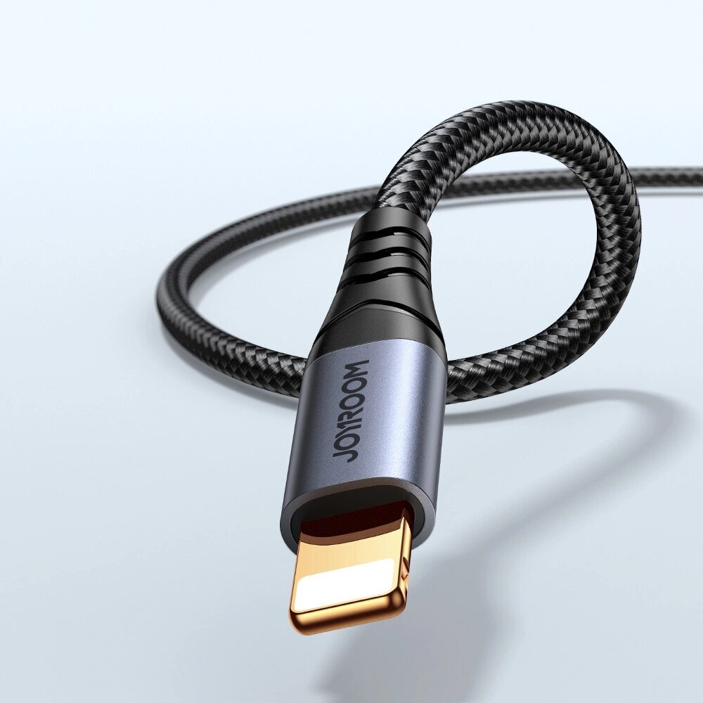 Helikaabel Joyroom SY-A06 Lightning to 3,5mm 1.2m must цена и информация | USB jagajad, adapterid | kaup24.ee