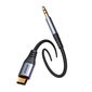 Helikaabel Joyroom SY-A07 USB-C to 3,5mm 1.2m, must цена и информация | USB jagajad, adapterid | kaup24.ee