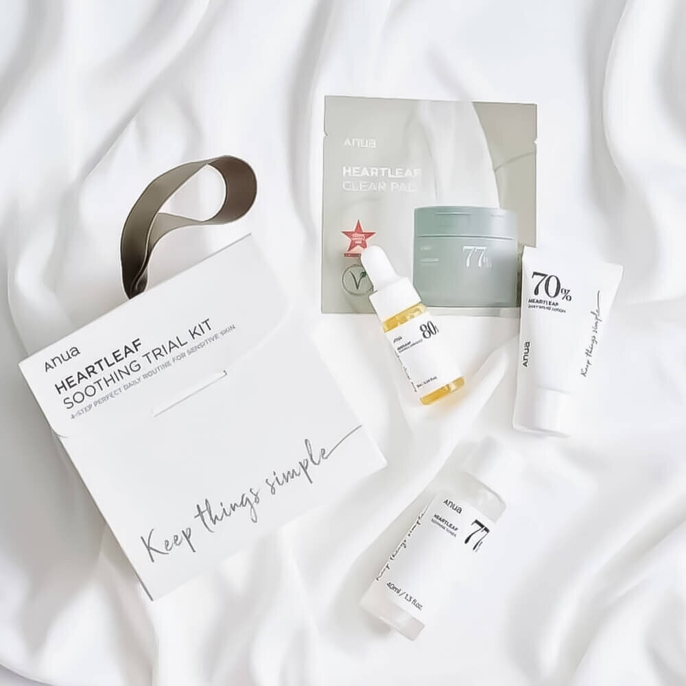 Naha hoolduse komplekt Anua Heartleaf Soothing Trial Kit hind ja info | Näoõlid, seerumid | kaup24.ee