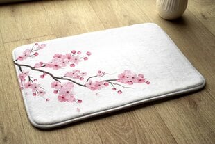 Vannitoa vaip Jaapani Kirsililled, 90x60 cm hind ja info | Vannitoa sisustuselemendid ja aksessuaarid | kaup24.ee