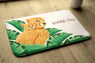 Vannitoa vaip Cheeta -Africa, 90x60 cm цена и информация | Аксессуары для ванной комнаты | kaup24.ee