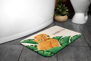 Vannitoa vaip Cheeta -Africa, 90x60 cm цена и информация | Аксессуары для ванной комнаты | kaup24.ee