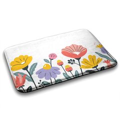 Vannitoa vaip Lilled, 90x60 cm цена и информация | Аксессуары для ванной комнаты | kaup24.ee